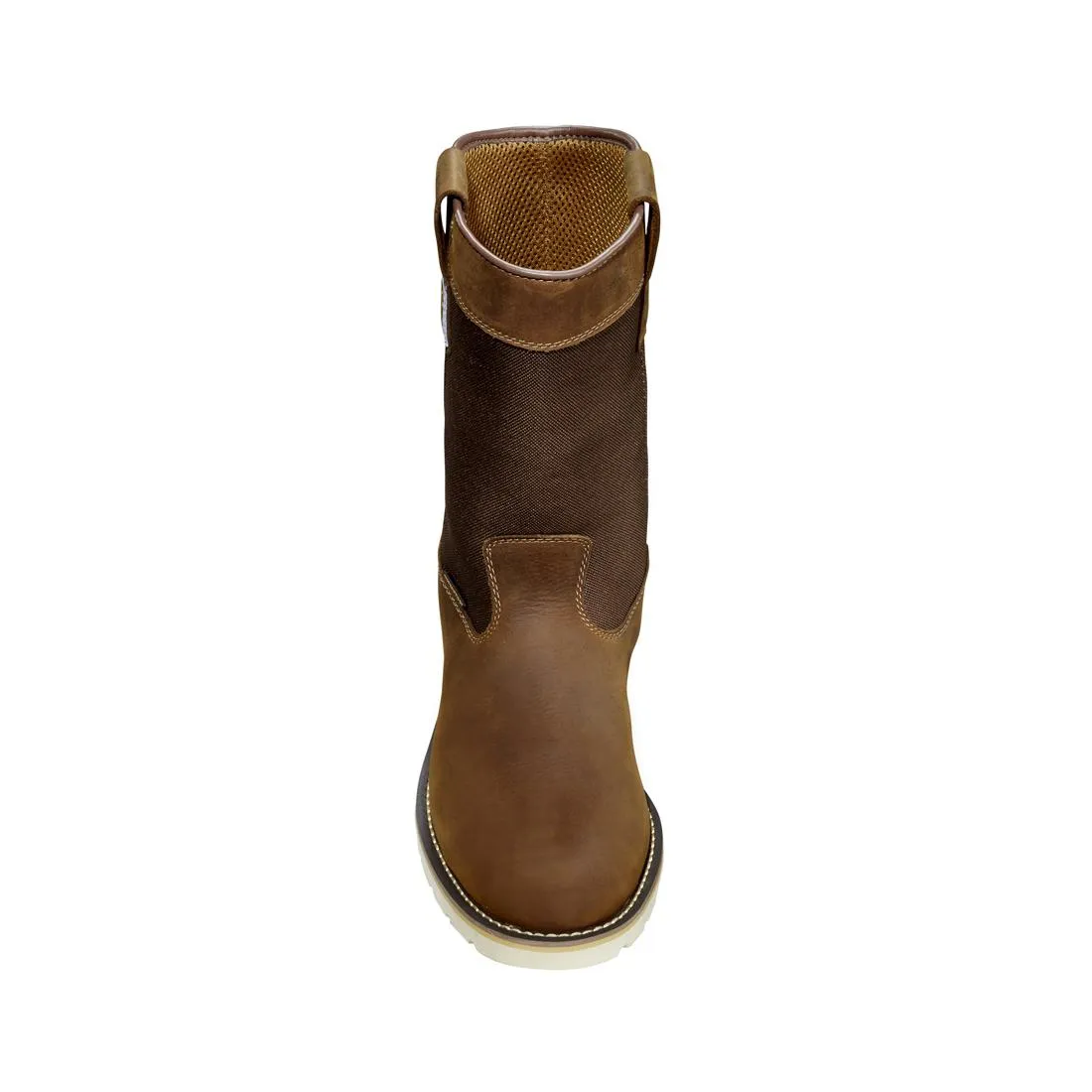 10" Wellington Soft-Toe Waterproof Wedge Pull-On Boot Brown