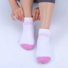 5 Pairs Lot Running Outdoor Travel Cotton Stripe Ankle Socks for Women