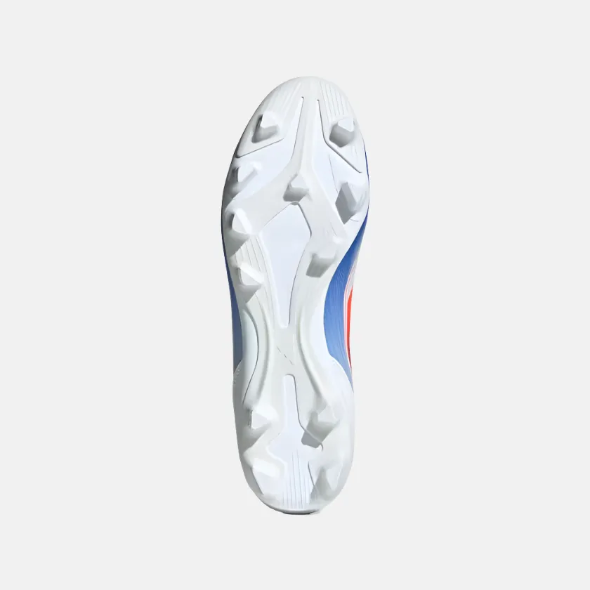 Adidas F50 Club Flexible Ground Men's Football Soccer -Cloud White/Solar Red/Lucid Blue