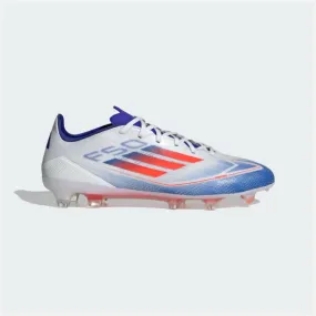 Adidas F50 Pro Firm Ground Football Shoes -Cloud White/Solar Red/Lucid Blue