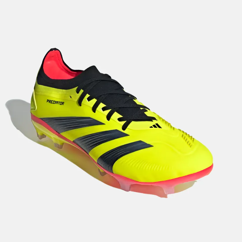 Adidas Predator 24 Pro Firm Ground Football Shoes -Team Solar Yellow 2/Core Black/Solar Red