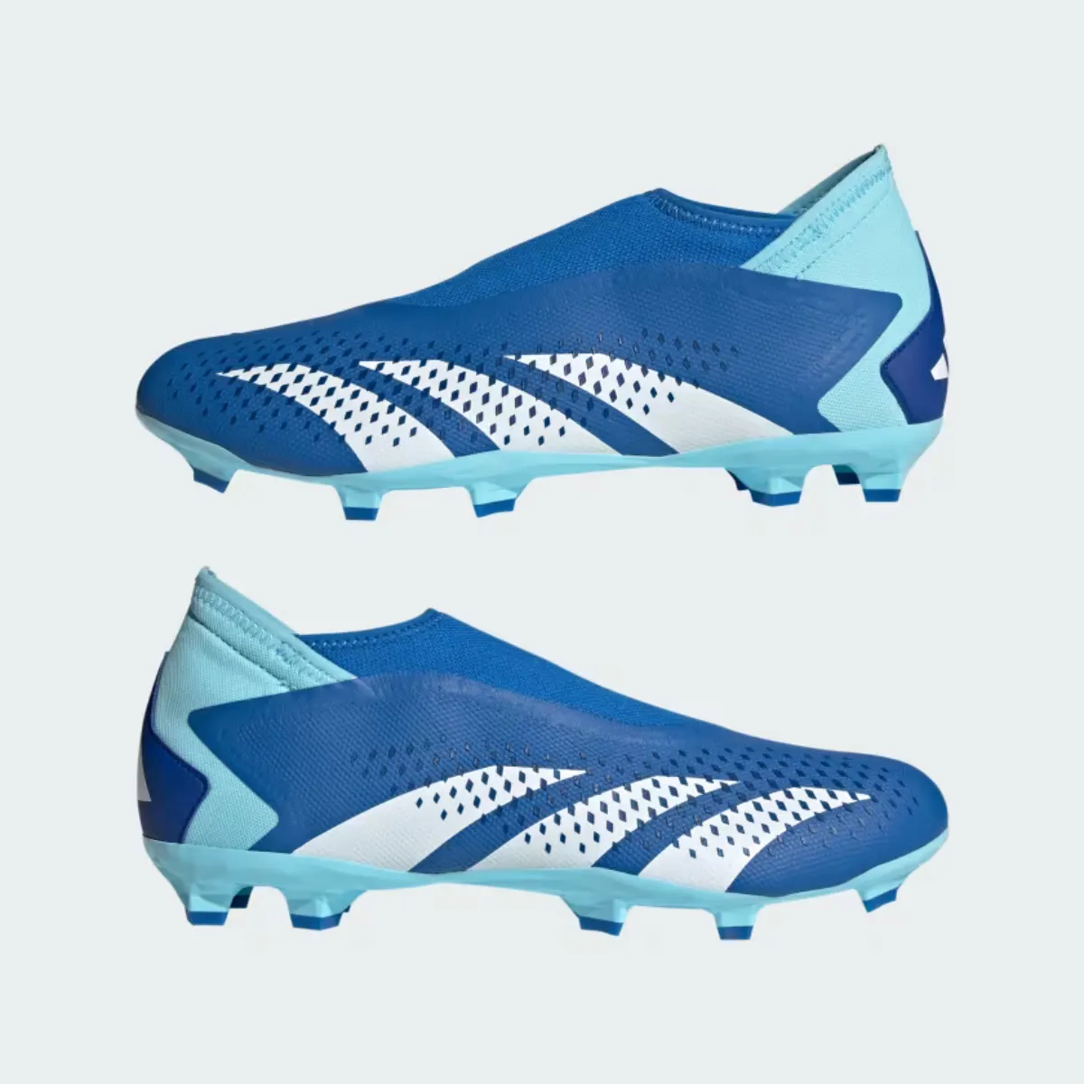 Adidas Predator Accuracy.3 Laceless Firm Ground Football Studs -Bright Royal/Cloud White/Bliss Blue