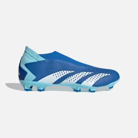 Adidas Predator Accuracy.3 Laceless Firm Ground Football Studs -Bright Royal/Cloud White/Bliss Blue