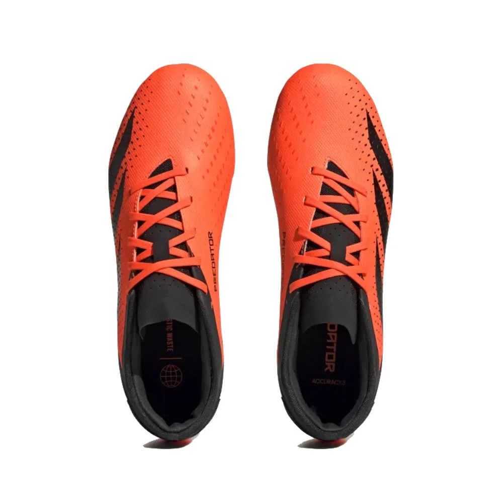 Adidas Predator Accuracy.3 Low Firm Ground Football Shoe (Orange/Black/Black)