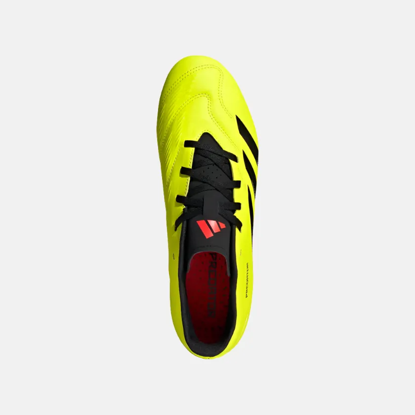 Adidas Predator Club Flexible Ground Unisex Football Shoes -Team Solar Yellow 2/Core Black/Solar Red