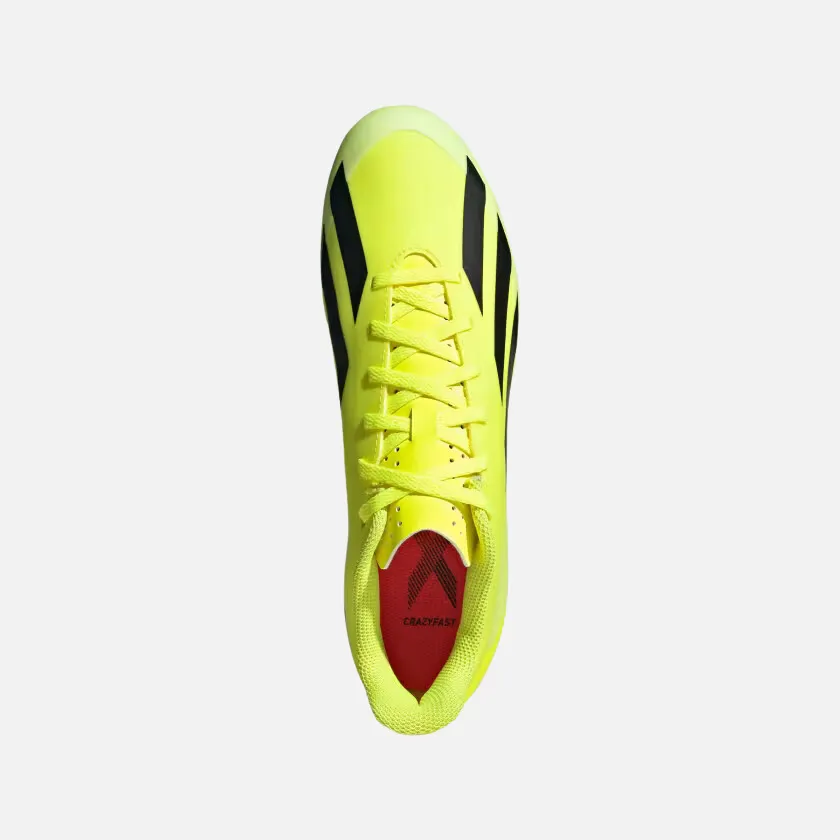 Adidas X Crazyfast Club Flexible Ground Unisex Football Shoes -Team Solar Yellow 2/Core Black/Cloud White