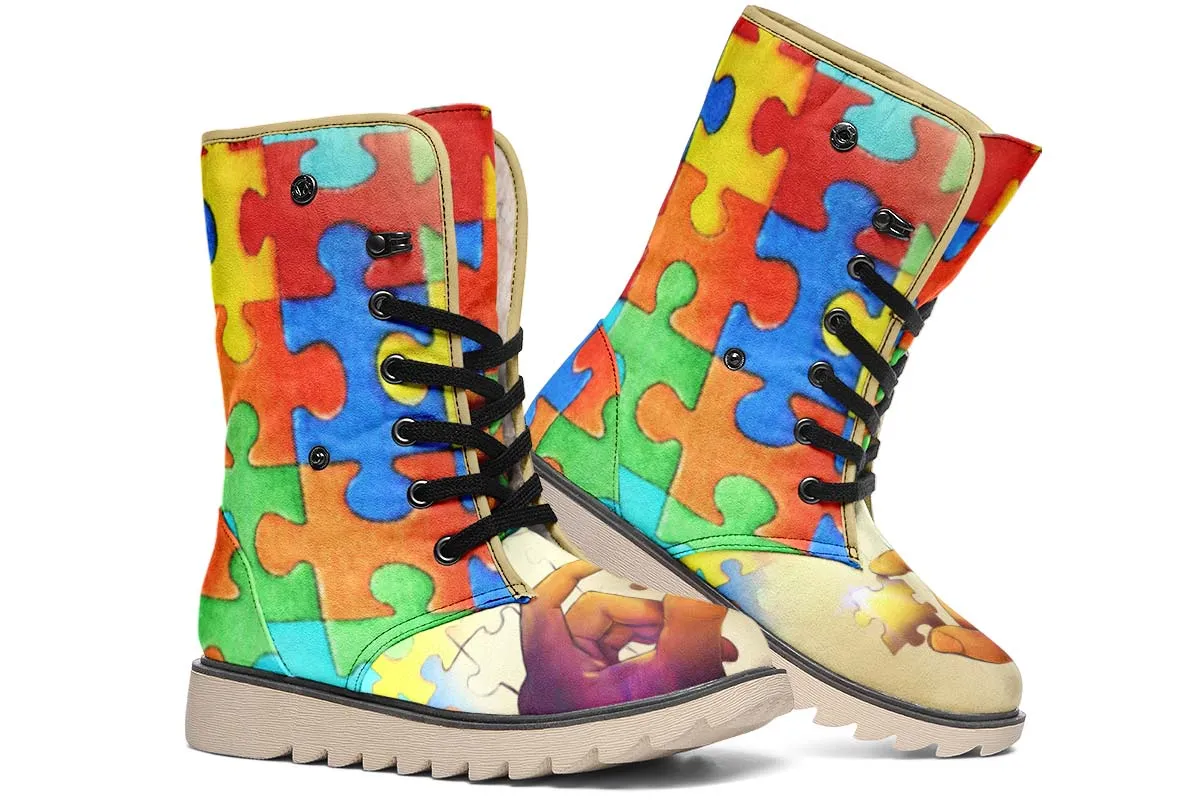 Artistic Autism Awareness Polar Vibe Boots