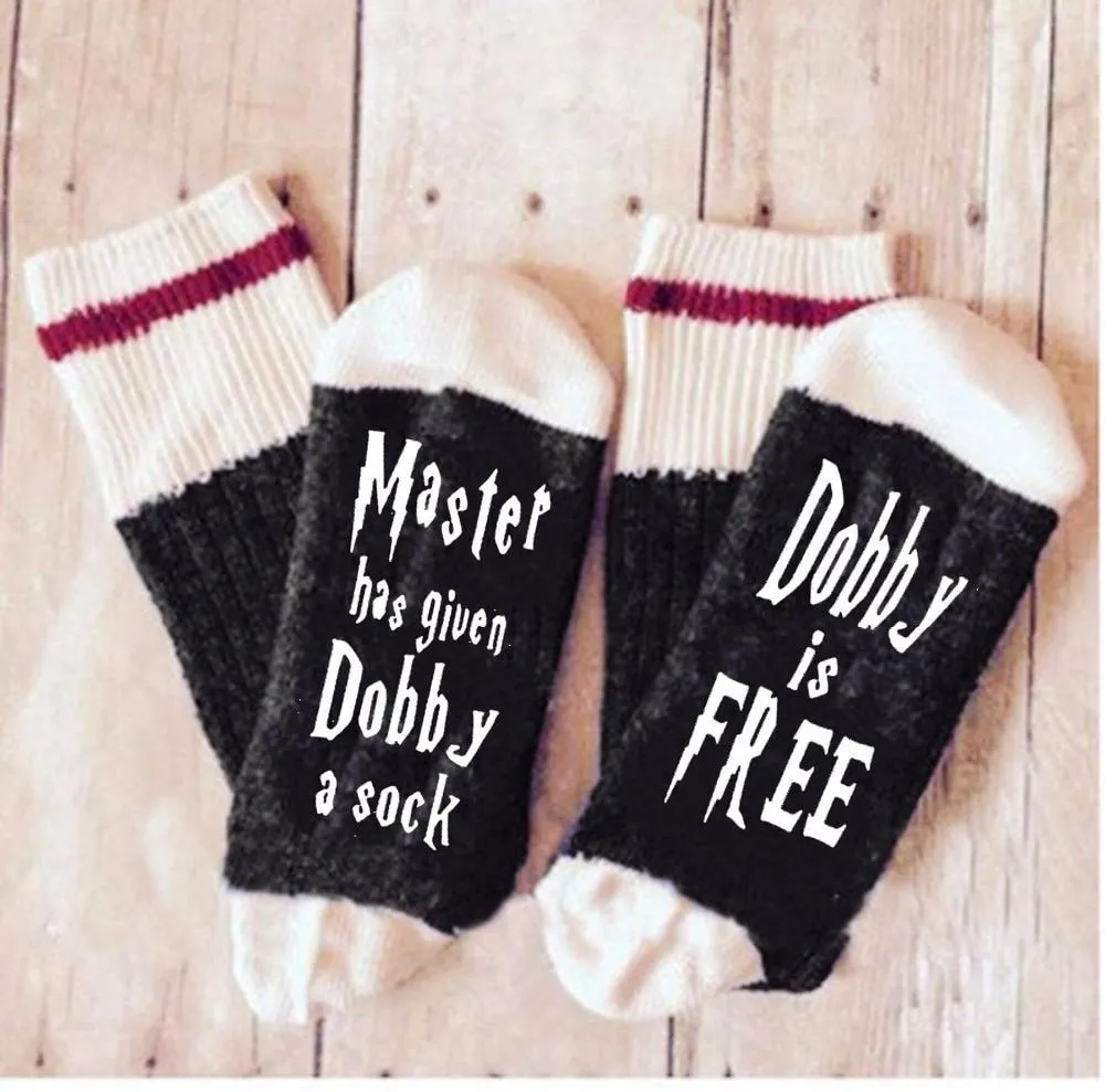 Autumn Spring Christmas Dobby Custom Wine Cotton Polyester Socks for Women