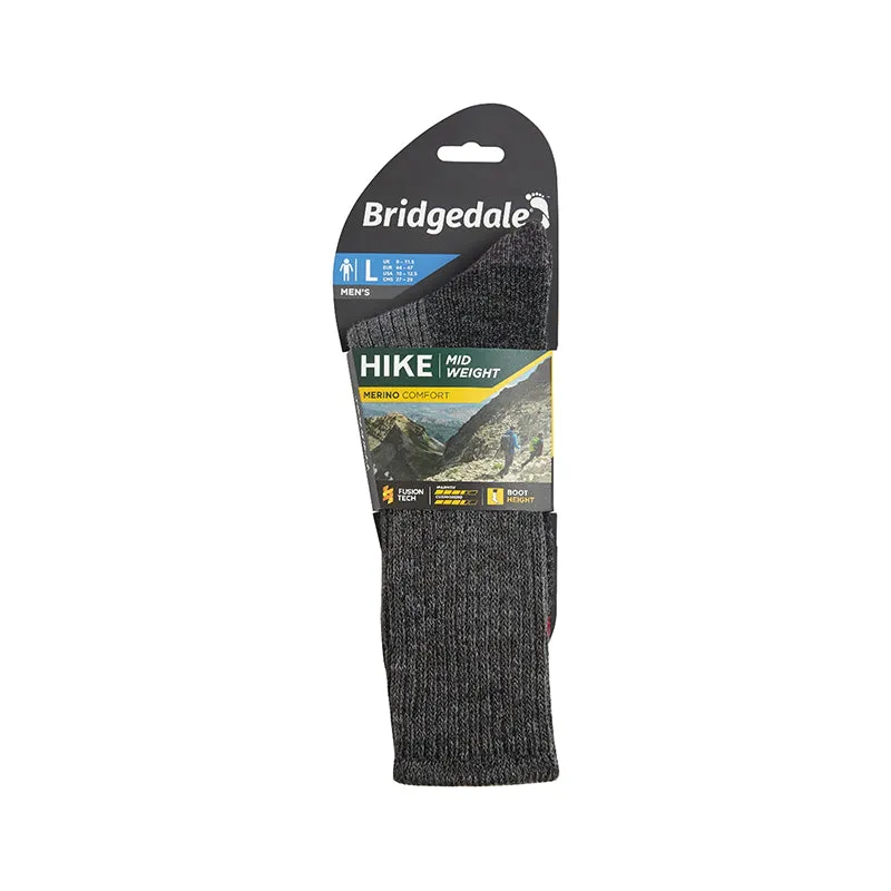 Bridgedale Men's Midweight Merino Comfort Boot Socks