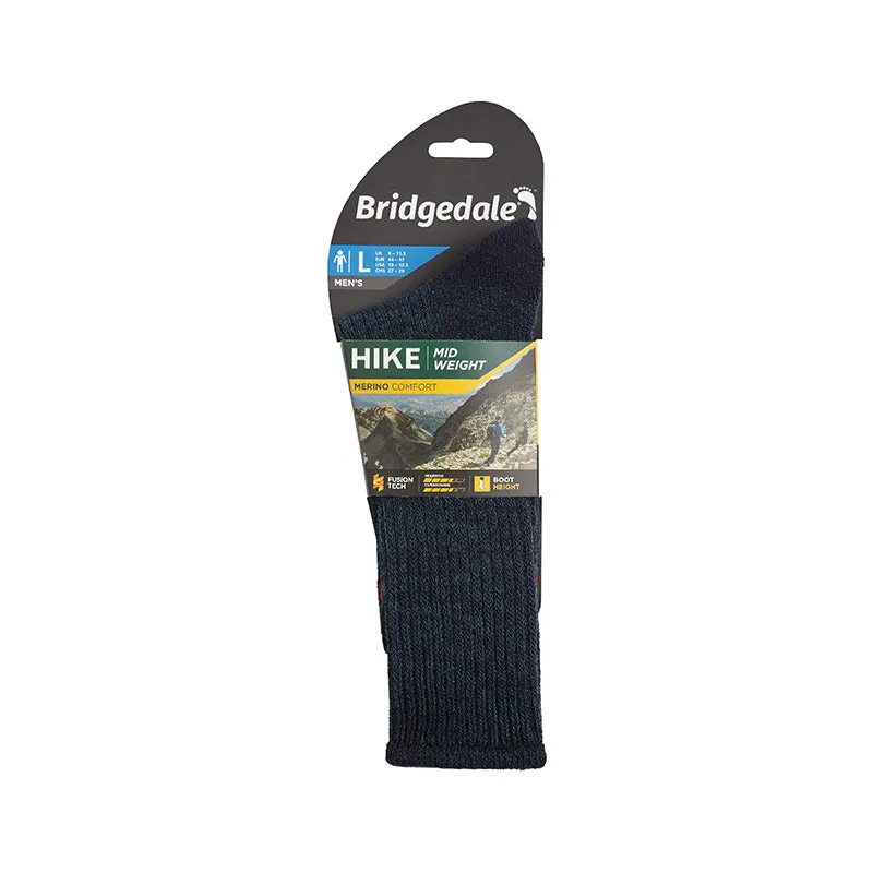 Bridgedale Men's Midweight Merino Comfort Boot Socks