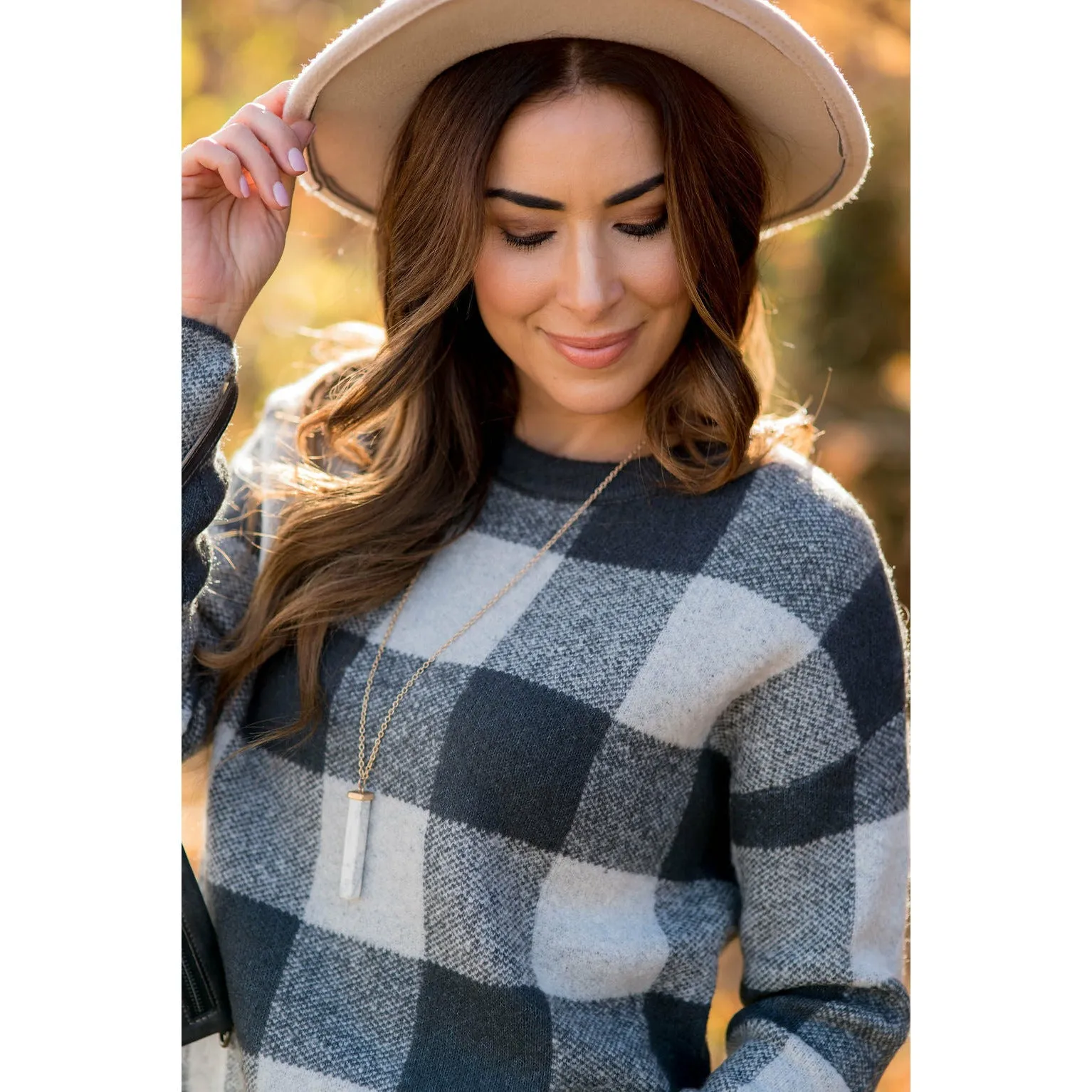 Checkered Buffalo Plaid Sweater