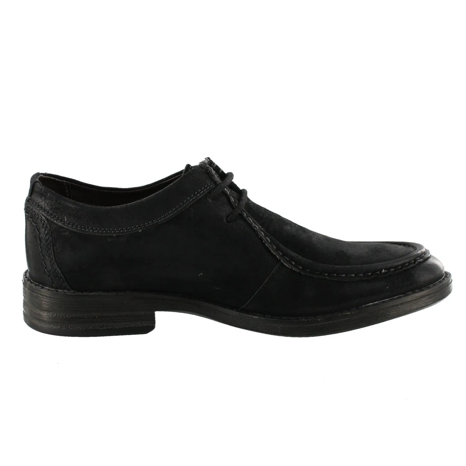 Clarks Mens Delsin Rise Black Dress Leather Shoes