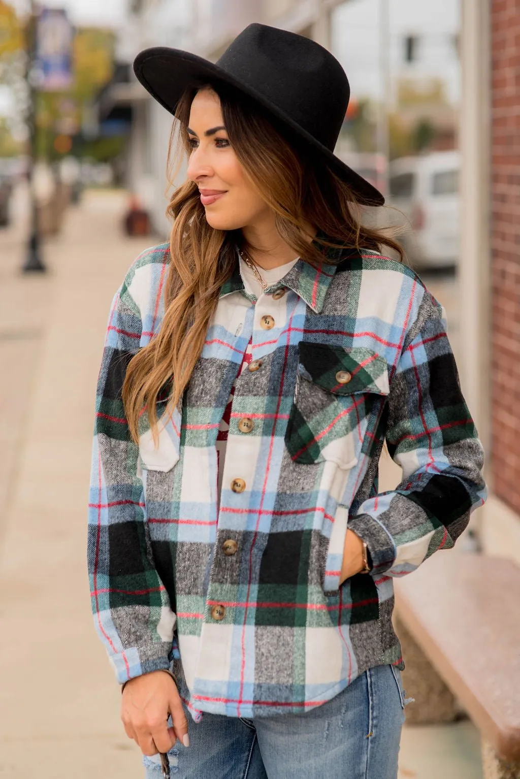 Cozy Vibes Plaid Shacket