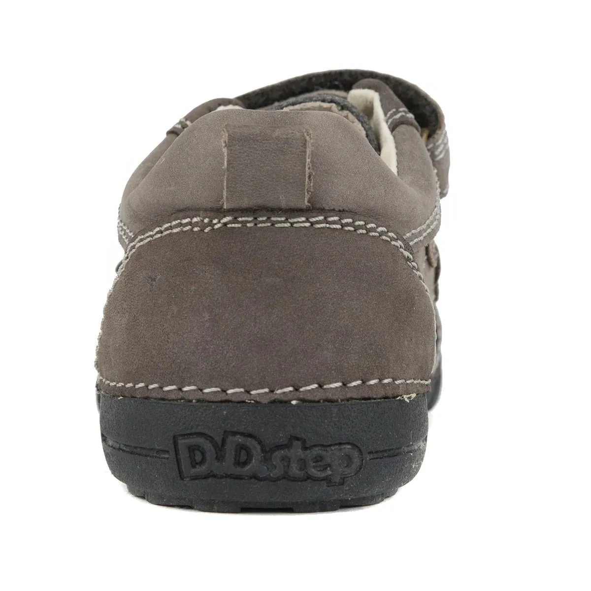 D.D. Step Little Kid Boy Shoes Grey - Supportive Leather From Europe Kids Orthopedic