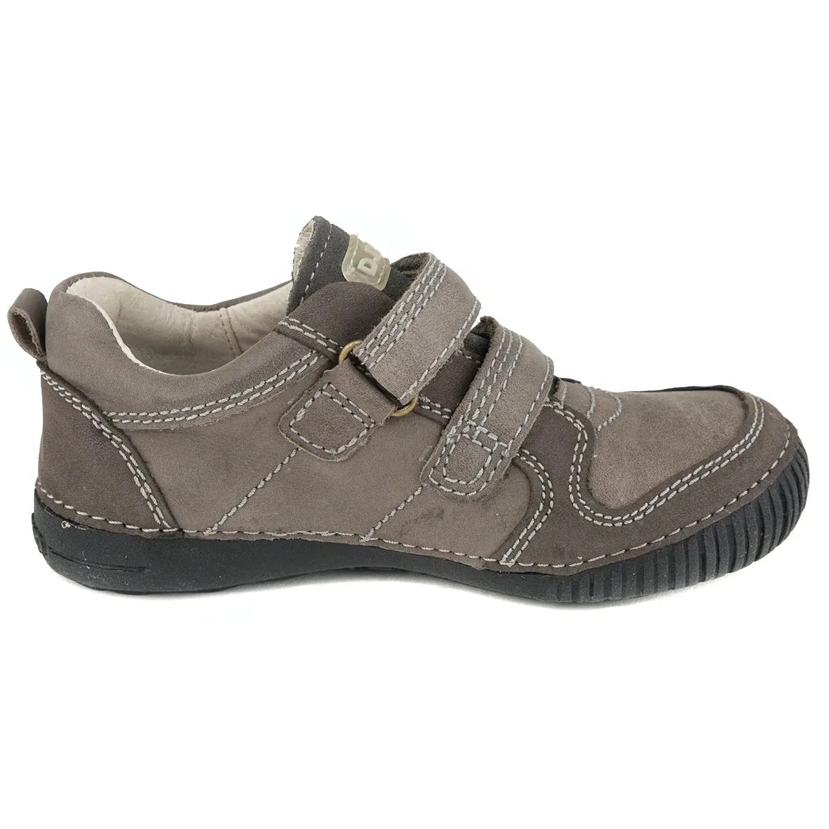 D.D. Step Little Kid Boy Shoes Grey - Supportive Leather From Europe Kids Orthopedic