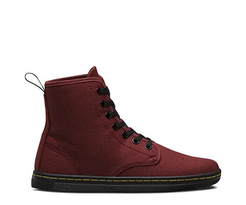 Dr Martens Shoreditch Boot - Cherry Red Canvas