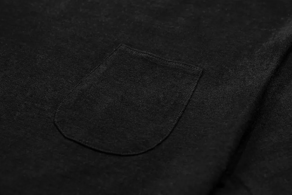 F. CLASSIC Simple Pocket T Black