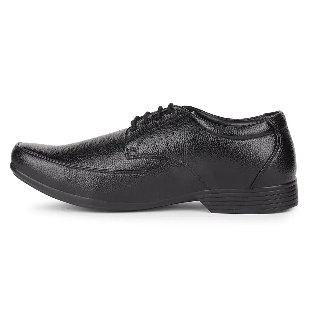 Fortune By Liberty HIL-10 Formal Derby Shoes For Men - Black