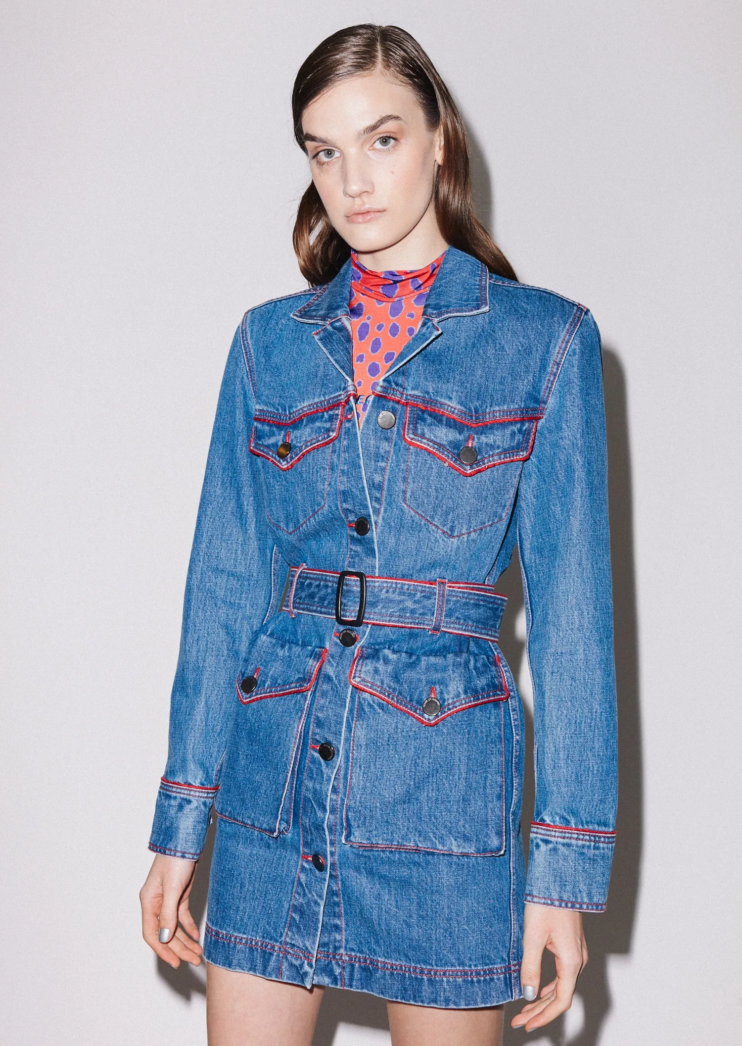 House of Holland Western Denim Dress