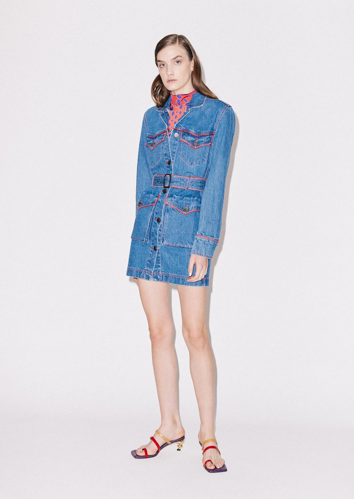 House of Holland Western Denim Dress