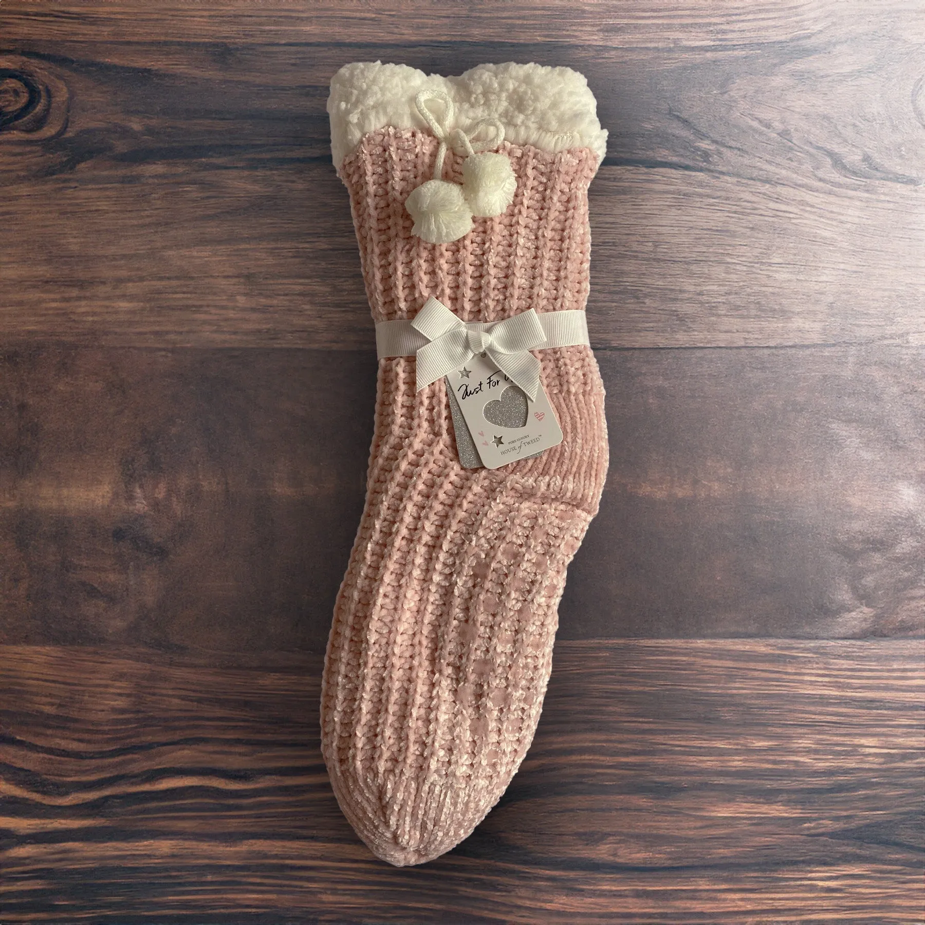 House of Tweed Ladies Fluffy Cosy Socks - One Size