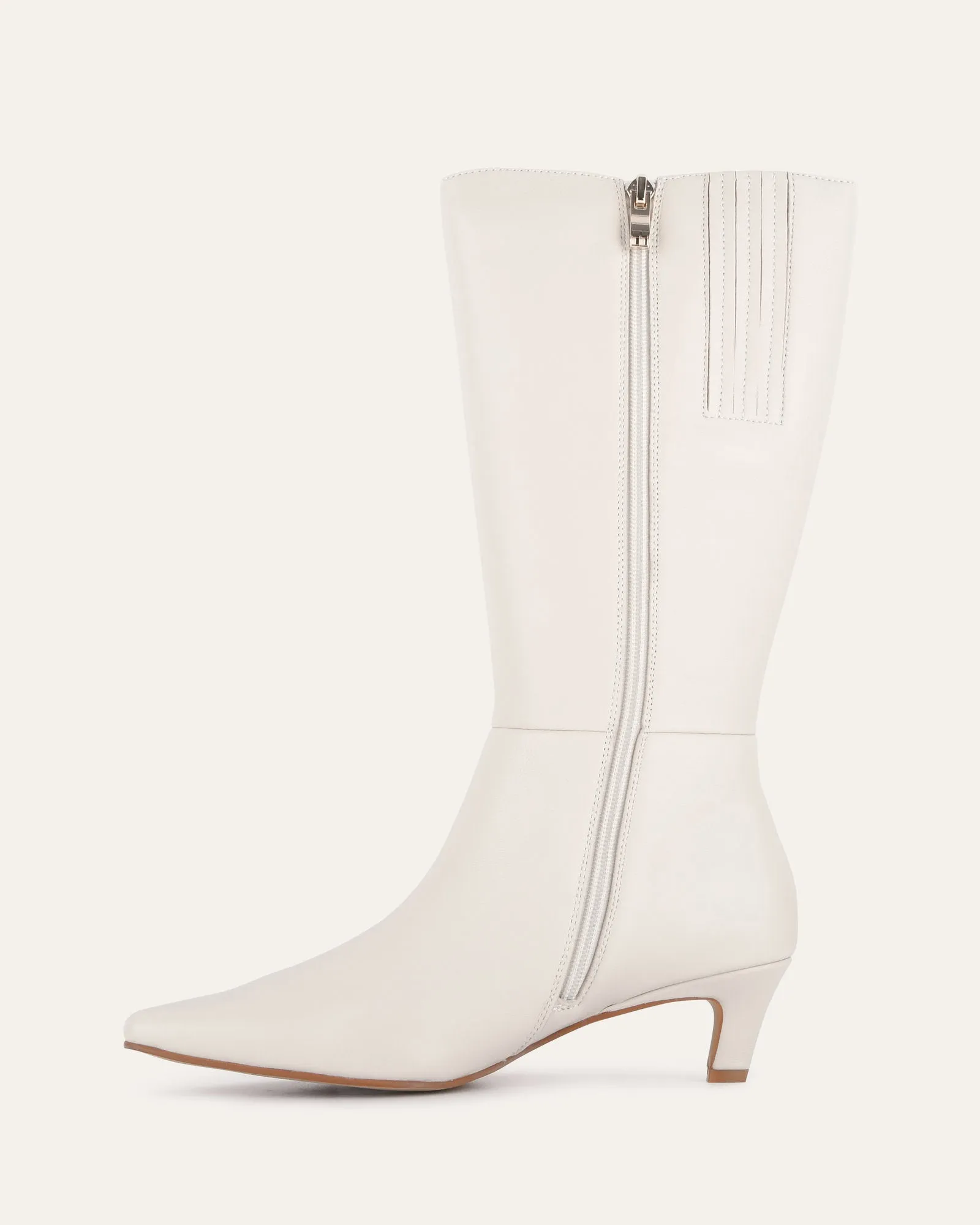 ISLA CALF BOOTS OFF WHITE LEATHER