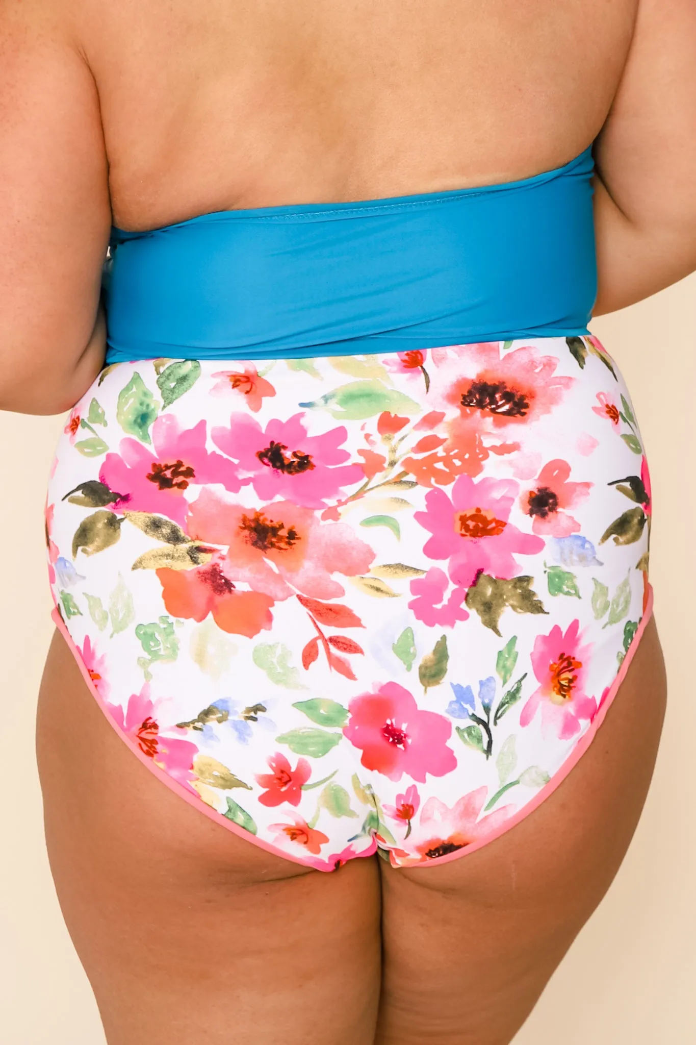 Leisure Reversible Bottoms | Watermelon/Floral | Final Sale