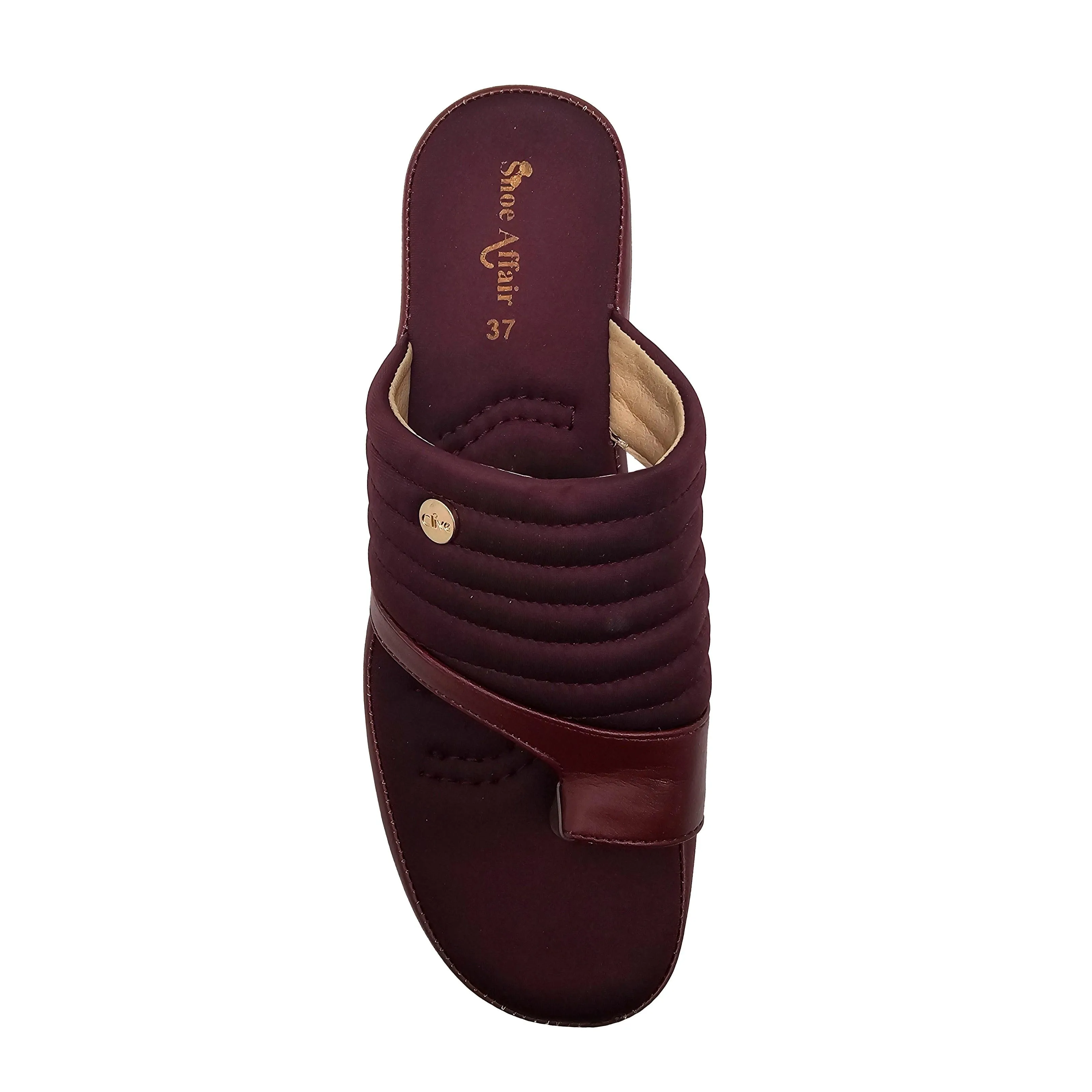 Maroon Pu Chappal