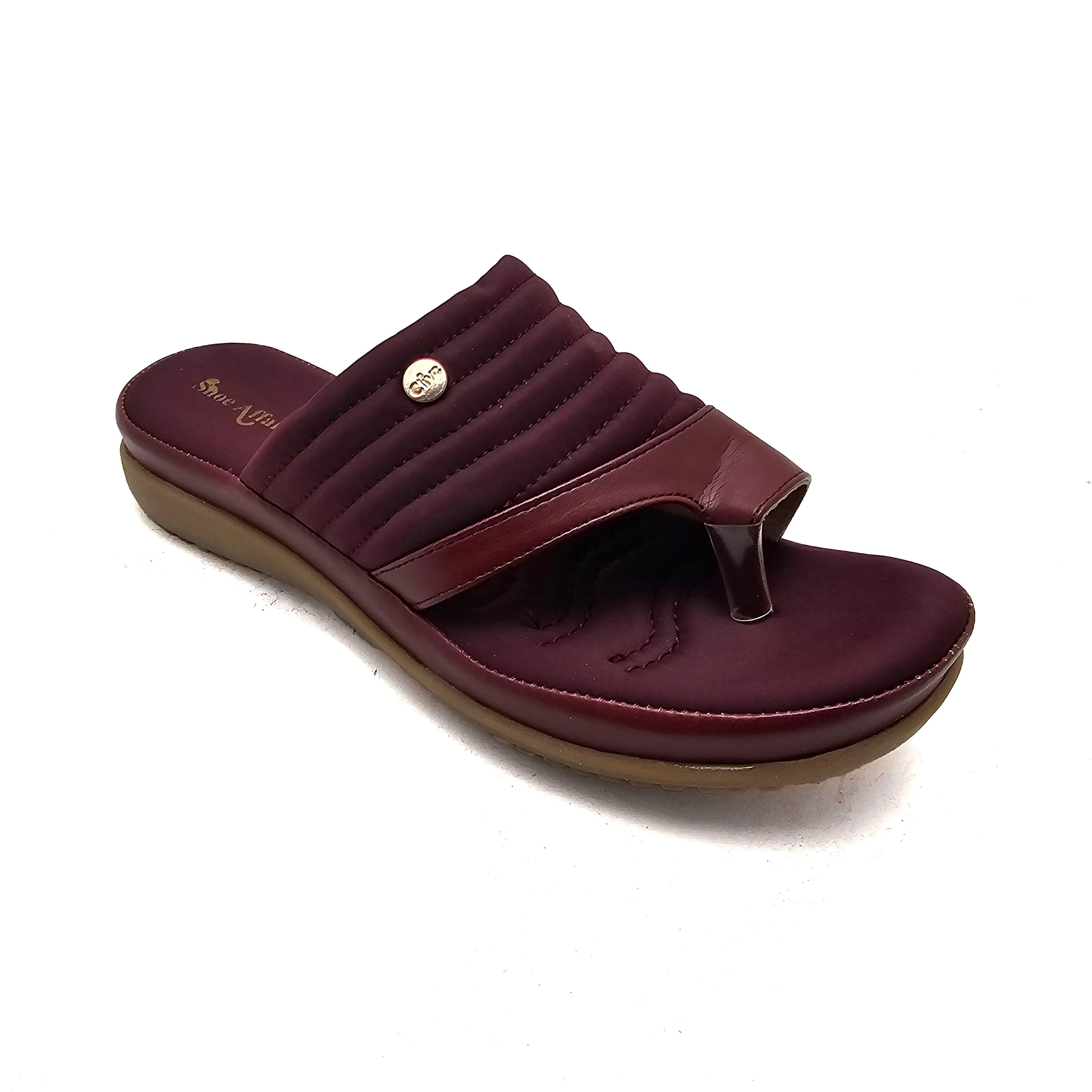 Maroon Pu Chappal