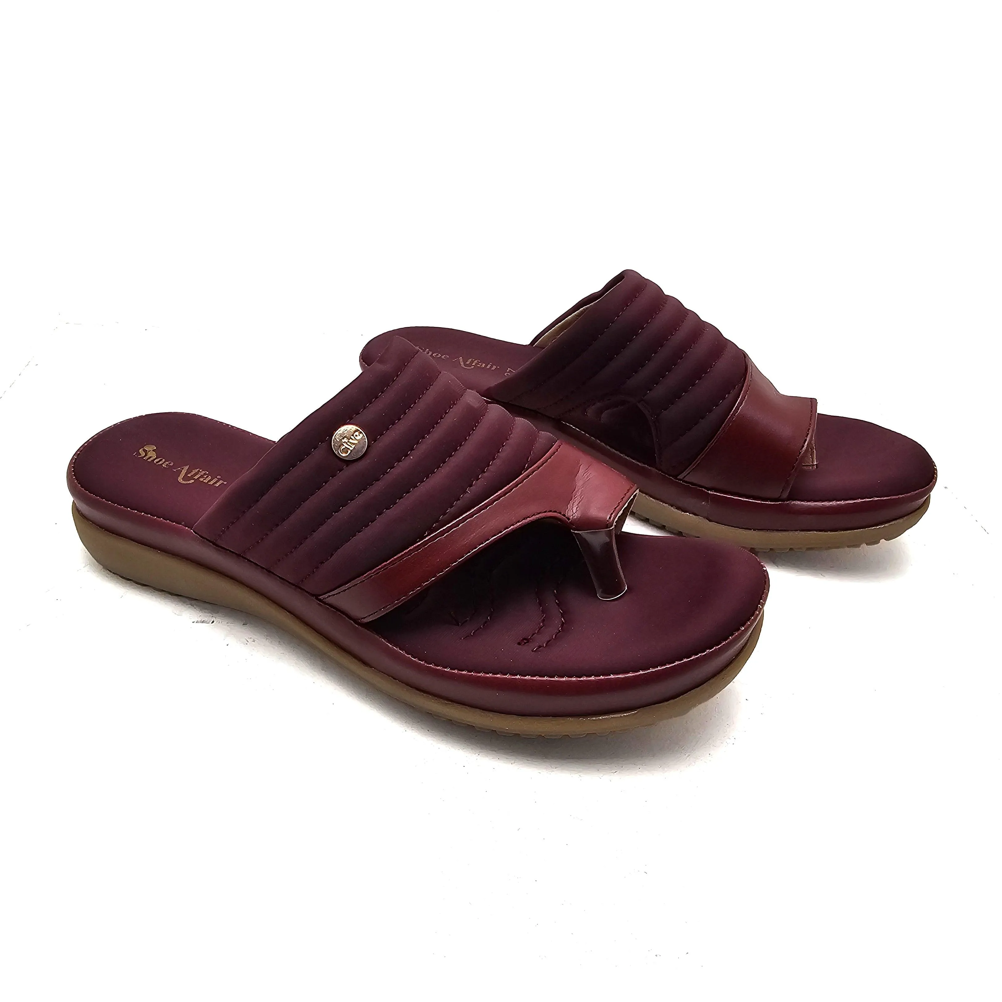 Maroon Pu Chappal