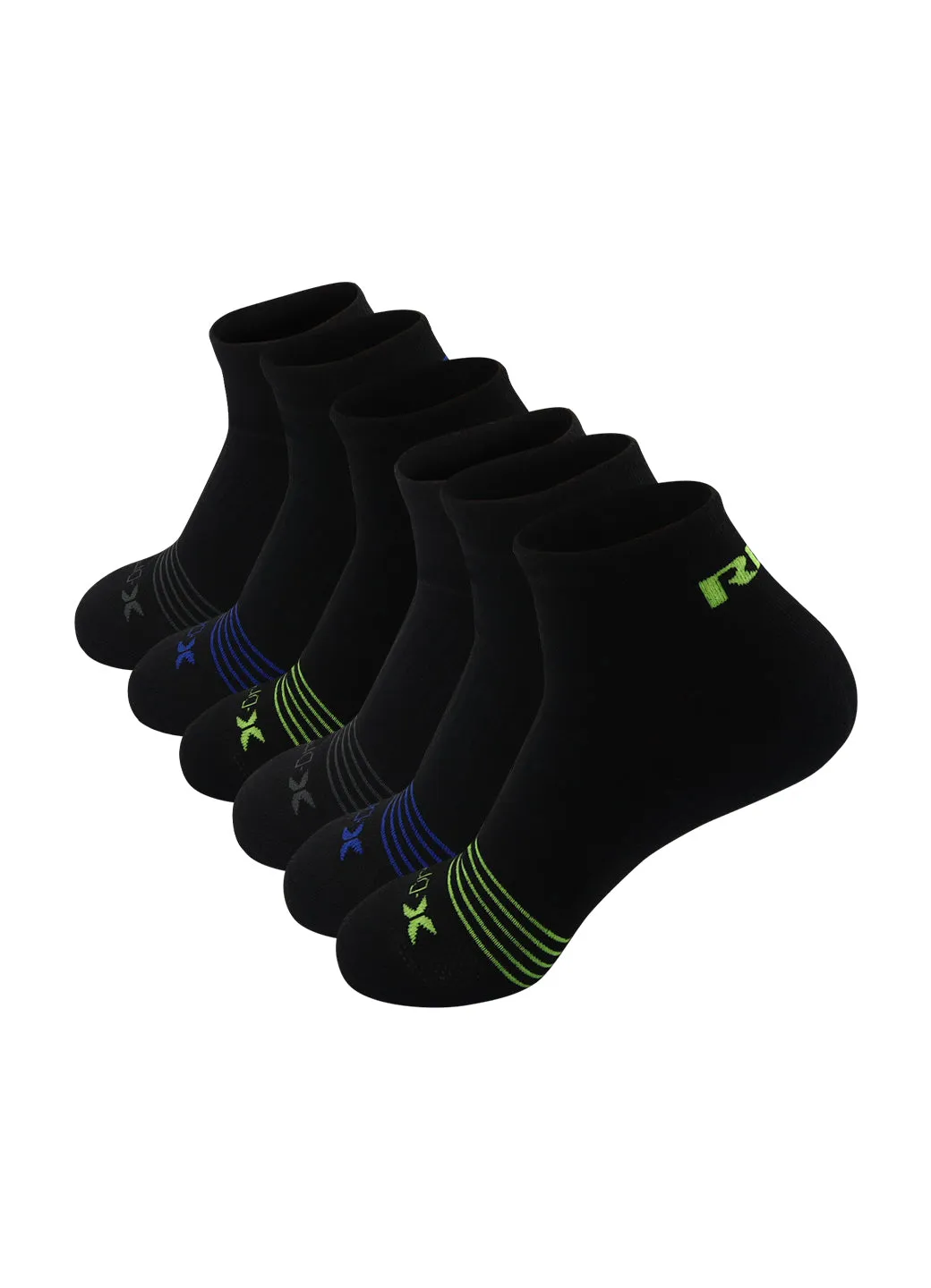 Men's 6-Pack Quarter Socks