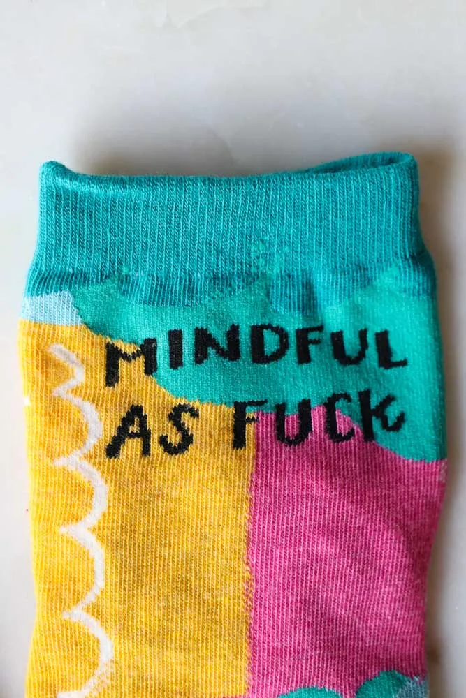 Mindful As Fuck Womens Ankle Socks