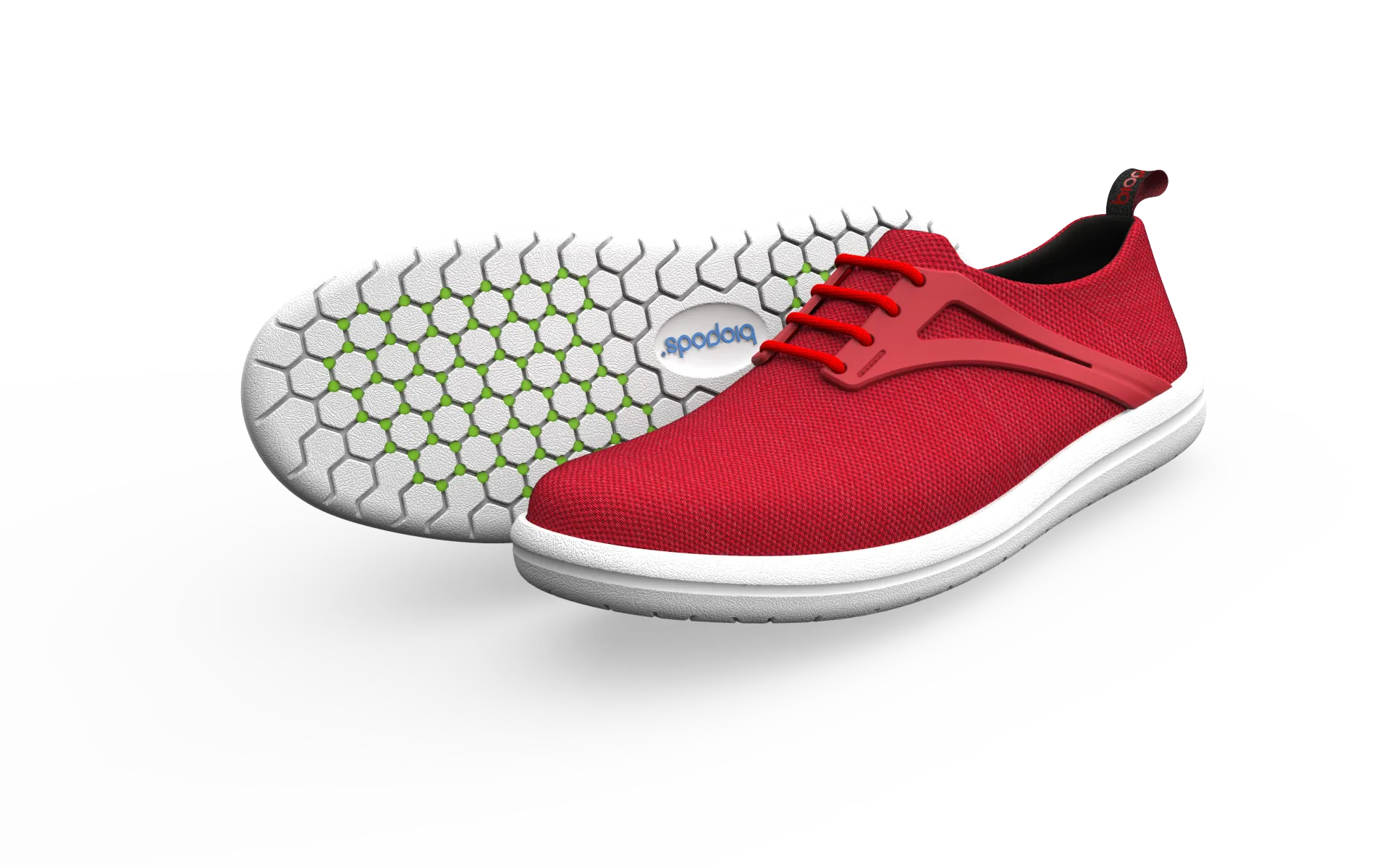 Narrow Urban Flex Sneakers - Red