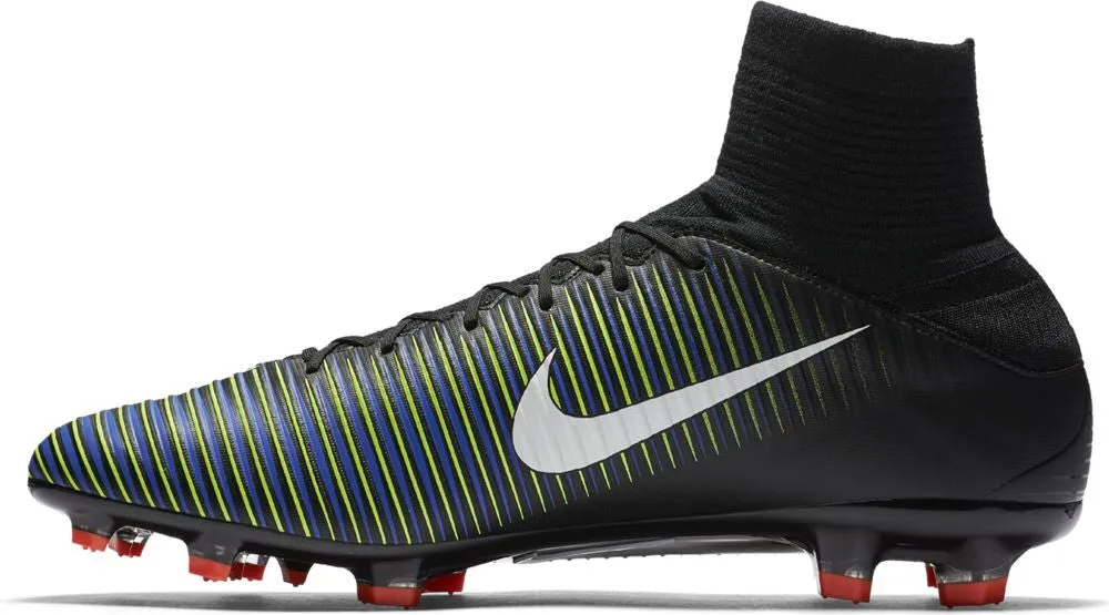 Nike Mercurial Veloce III Dynamic Fit FG Soccer Boots - Black/Electric Green