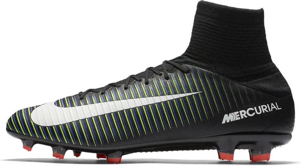 Nike Mercurial Veloce III Dynamic Fit FG Soccer Boots - Black/Electric Green